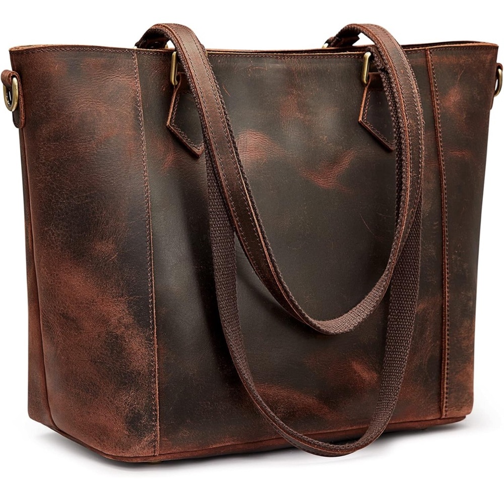 S-Zone distressed leather tote - NWOT - never worn!